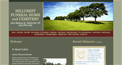 Desktop Screenshot of hillcrestfuneralhomeandmemorialgardens.com